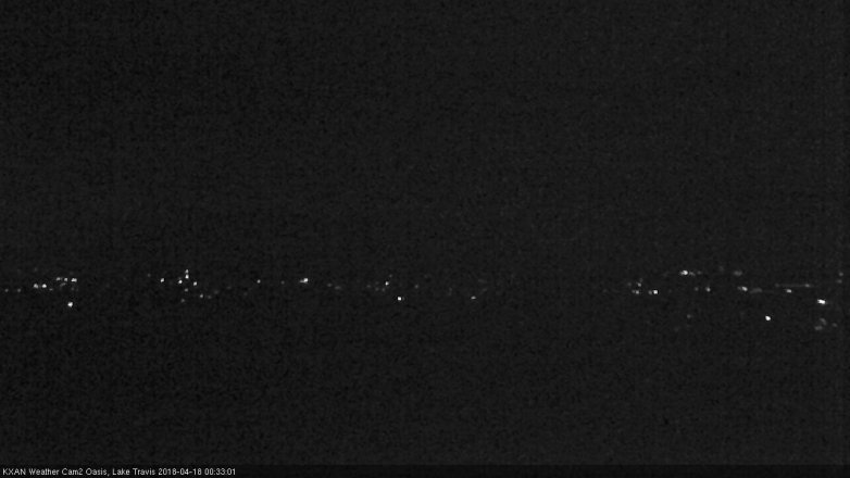 Lake Travis webcam, April 17, 2018 11:50 PM CT