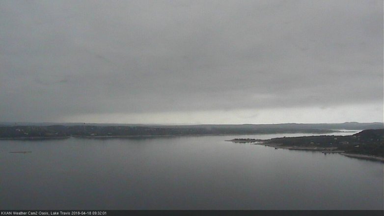 Lake Travis webcam, April 18, 2018 9:00 AM CT