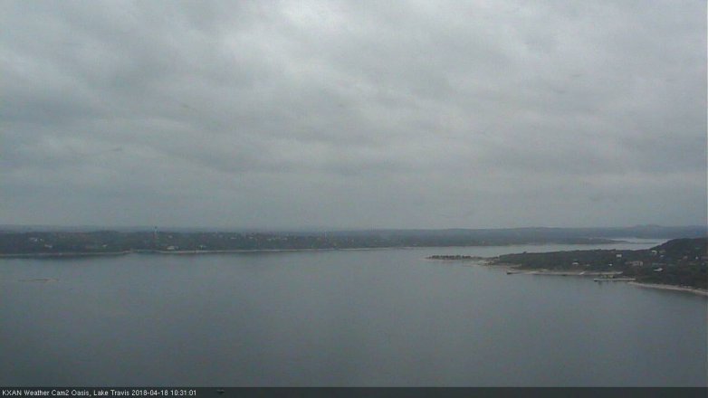 Lake Travis webcam, April 18, 2018 9:55 AM CT
