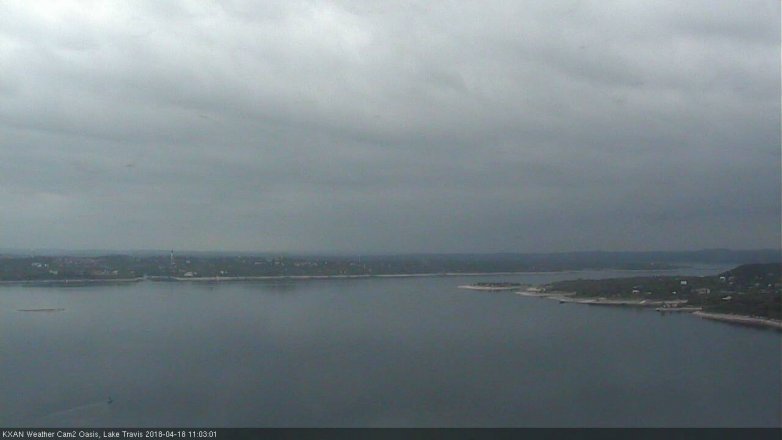 Lake Travis webcam, April 18, 2018 10:20 AM CT