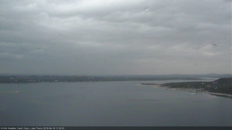 Lake Travis webcam, April 18, 2018 10:50 AM CT