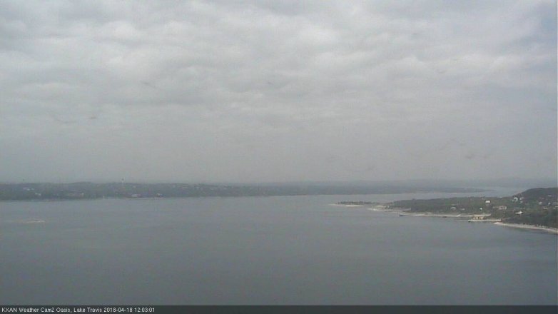 Lake Travis webcam, April 18, 2018 11:30 AM CT
