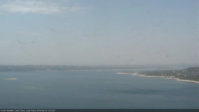 Lake Travis webcam, April 18, 2018 11:50 AM CT