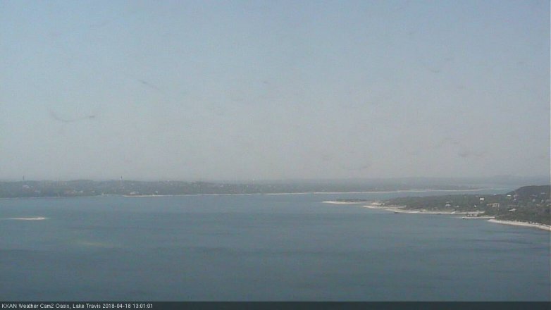 Lake Travis webcam, April 18, 2018 12:05 PM CT