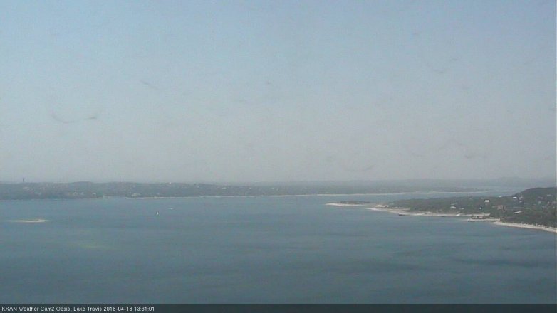 Lake Travis webcam, April 18, 2018 12:55 PM CT