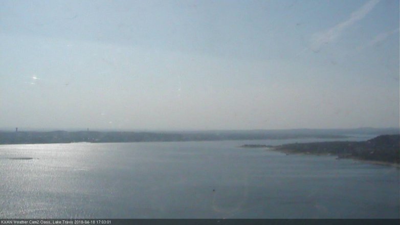 Lake Travis webcam, April 18, 2018 4:10 PM CT