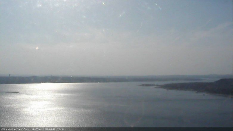 Lake Travis webcam, April 18, 2018 4:55 PM CT