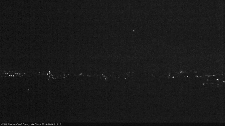 Lake Travis webcam, April 18, 2018 8:10 PM CT