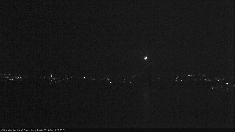 Lake Travis webcam, April 18, 2018 10:05 PM CT