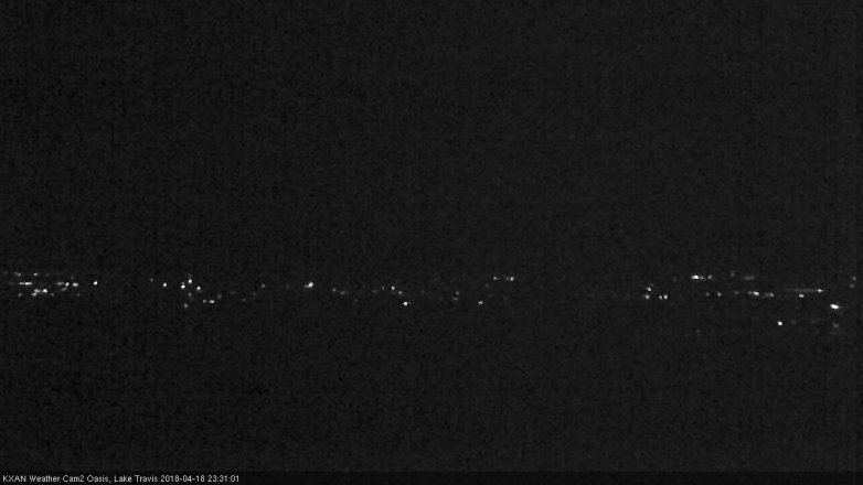 Lake Travis webcam, April 18, 2018 10:35 PM CT