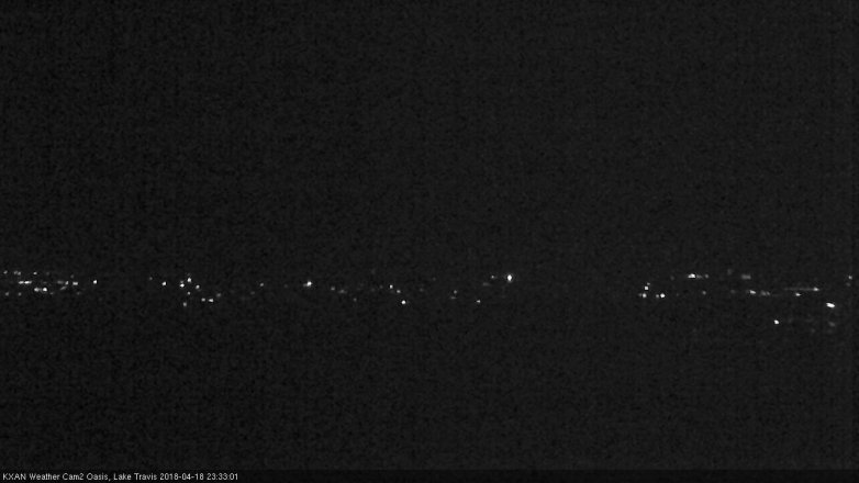 Lake Travis webcam, April 18, 2018 10:40 PM CT