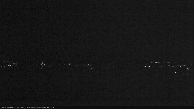 Lake Travis webcam, April 18, 2018 11:50 PM CT