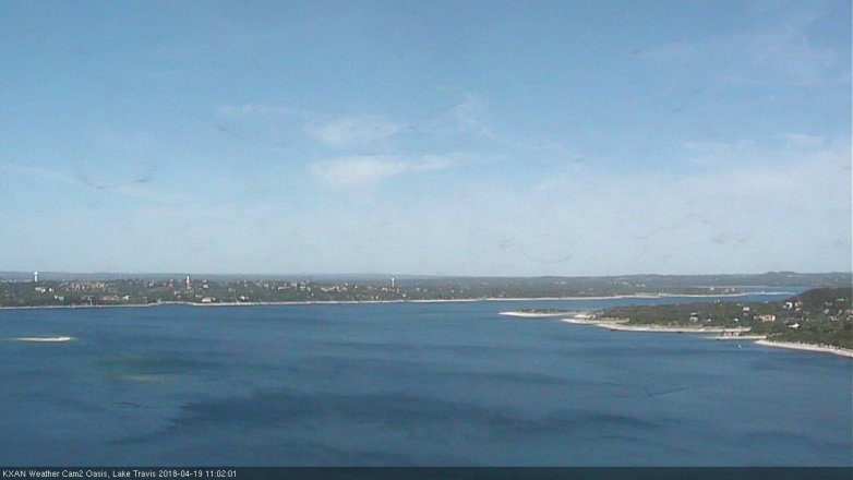 Lake Travis webcam, April 19, 2018 10:05 AM CT