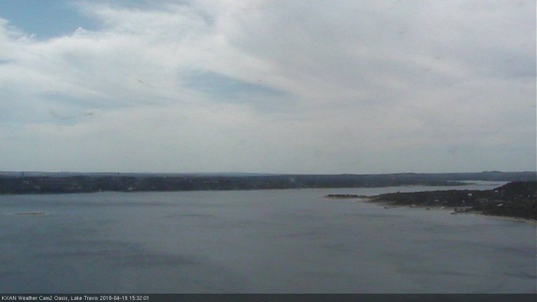 Lake Travis webcam, April 19, 2018 2:40 PM CT