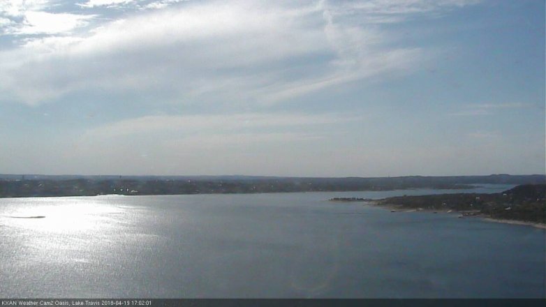 Lake Travis webcam, April 19, 2018 4:20 PM CT
