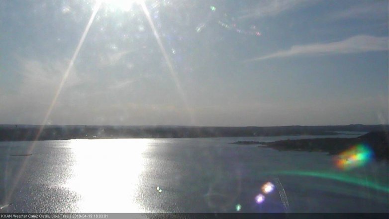 Lake Travis webcam, April 19, 2018 5:30 PM CT
