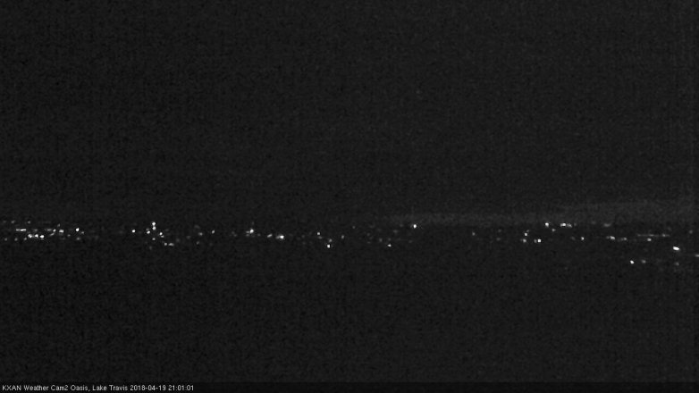 Lake Travis webcam, April 19, 2018 8:05 PM CT