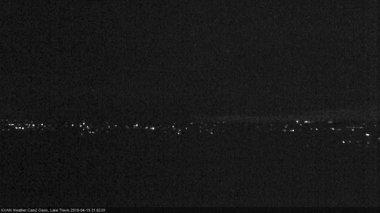 Lake Travis webcam, April 19, 2018 8:10 PM CT