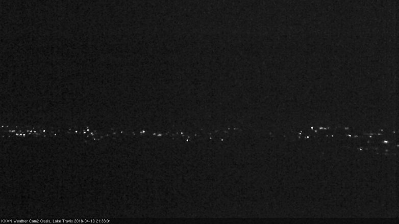 Lake Travis webcam, April 19, 2018 8:45 PM CT