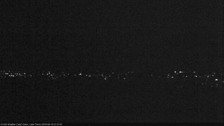 Lake Travis webcam, April 19, 2018 8:50 PM CT