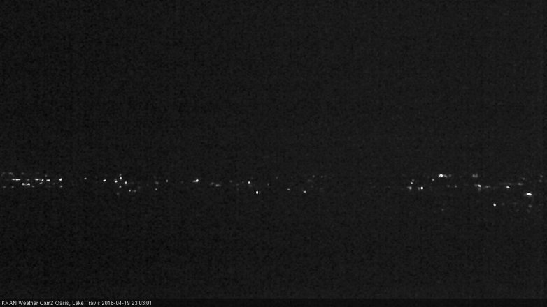 Lake Travis webcam, April 19, 2018 10:25 PM CT