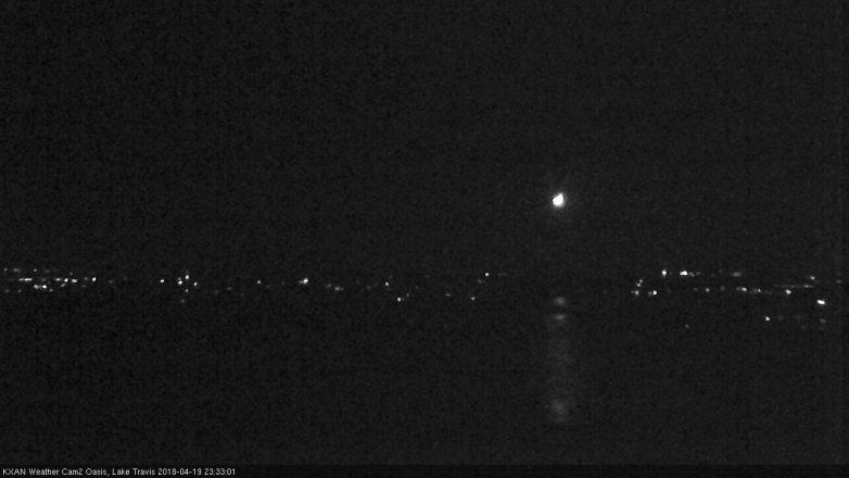 Lake Travis webcam, April 19, 2018 10:50 PM CT