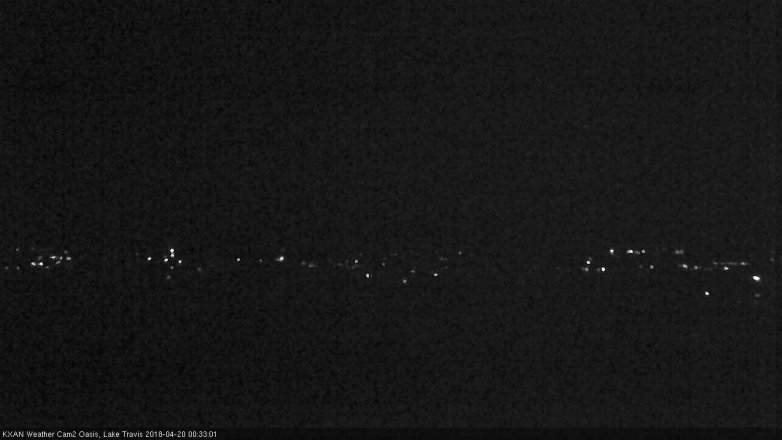 Lake Travis webcam, April 19, 2018 11:55 PM CT