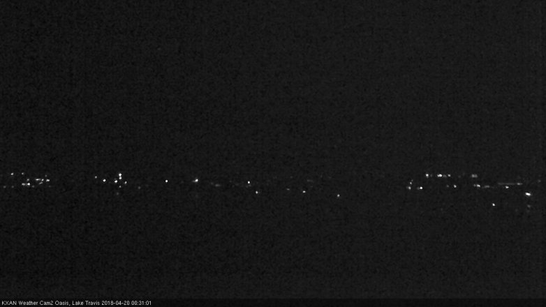 Lake Travis webcam, April 19, 2018 12:00 AM CT
