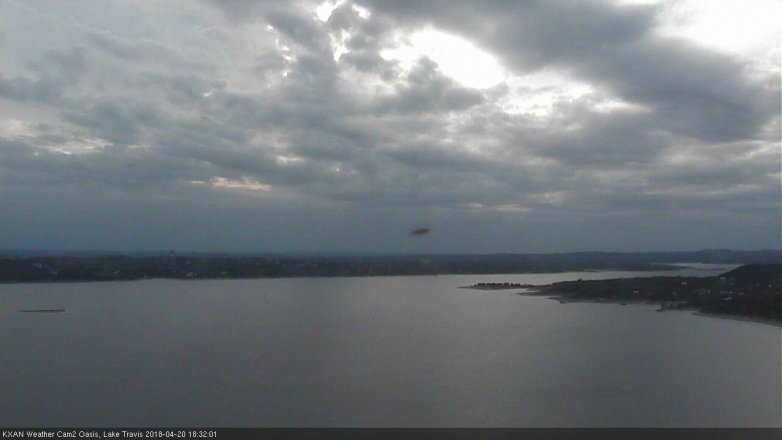 Lake Travis webcam, April 20, 2018 5:35 PM CT