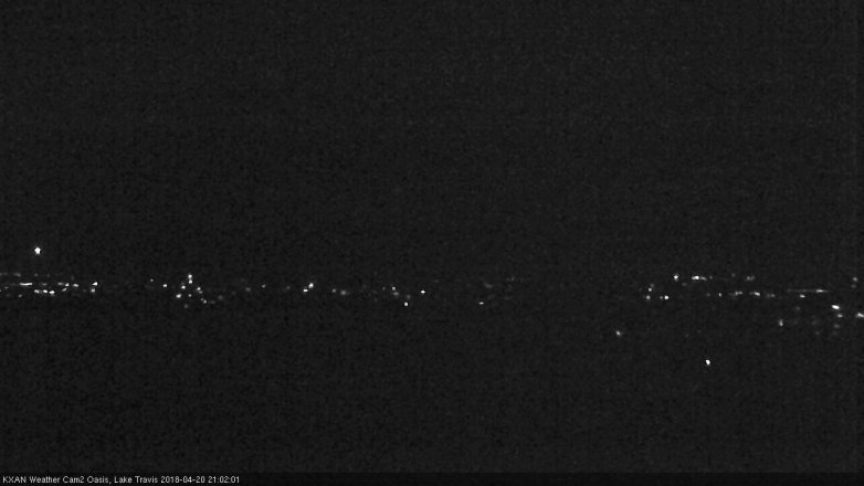 Lake Travis webcam, April 20, 2018 8:20 PM CT