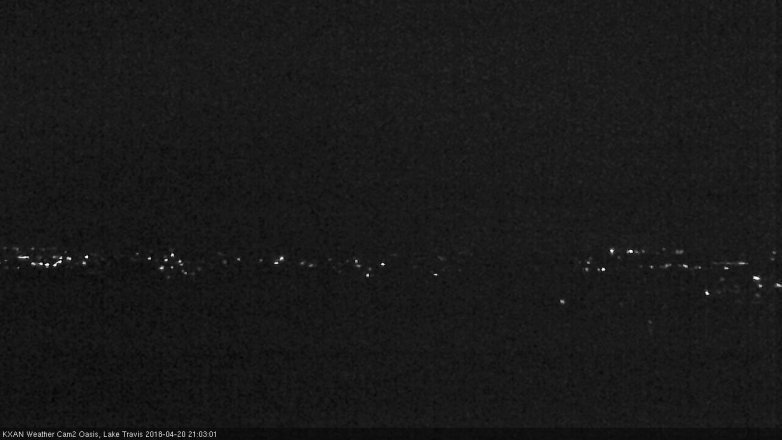 Lake Travis webcam, April 20, 2018 8:25 PM CT