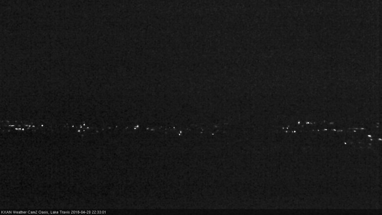 Lake Travis webcam, April 20, 2018 9:40 PM CT
