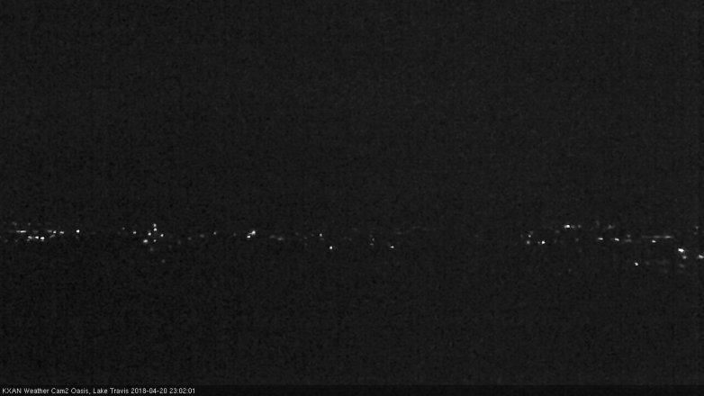 Lake Travis webcam, April 20, 2018 10:25 PM CT