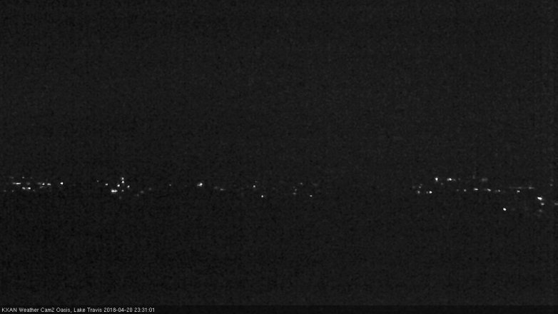 Lake Travis webcam, April 20, 2018 10:40 PM CT