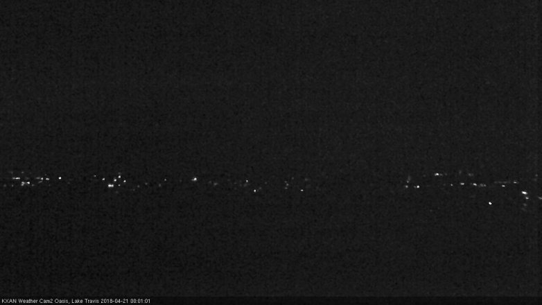 Lake Travis webcam, April 20, 2018 11:05 PM CT