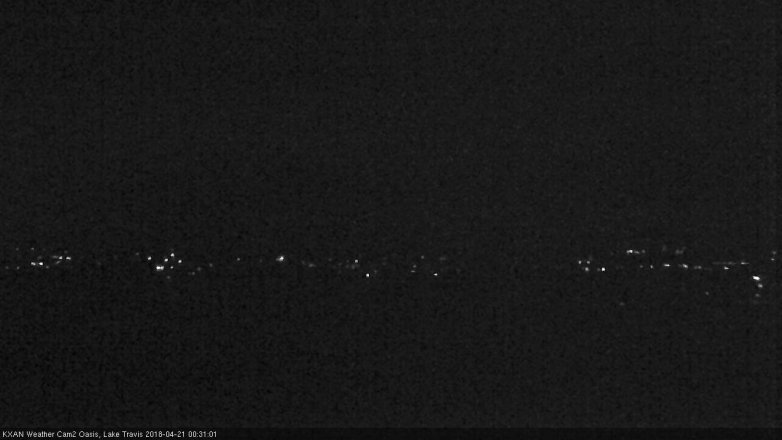 Lake Travis webcam, April 20, 2018 11:50 PM CT