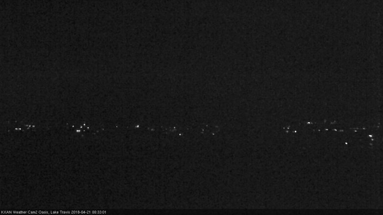 Lake Travis webcam, April 20, 2018 12:00 AM CT
