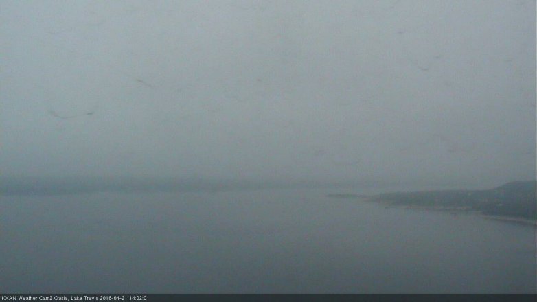 Lake Travis webcam, April 21, 2018 1:10 PM CT