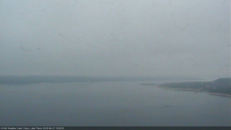 Lake Travis webcam, April 21, 2018 2:10 PM CT