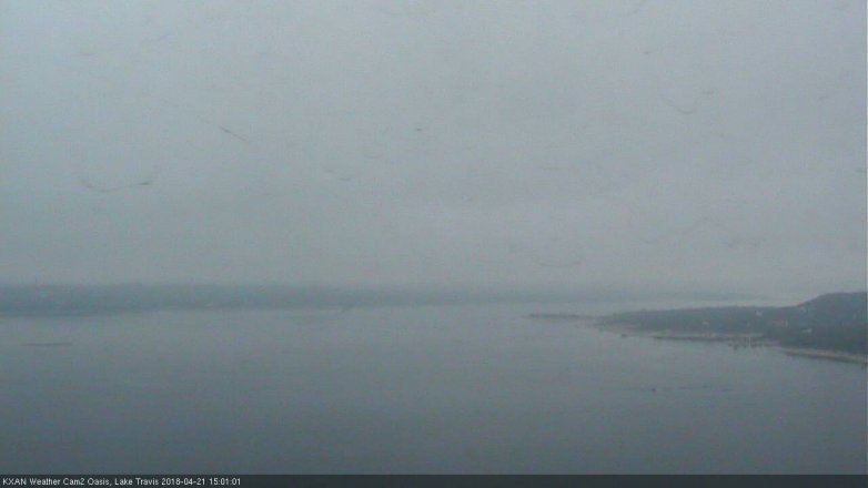 Lake Travis webcam, April 21, 2018 2:20 PM CT