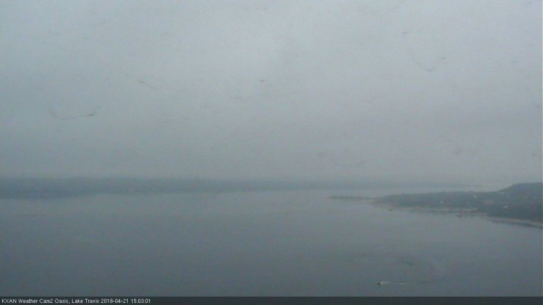 Lake Travis webcam, April 21, 2018 2:35 PM CT