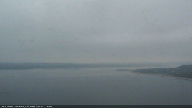 Lake Travis webcam, April 21, 2018 2:40 PM CT
