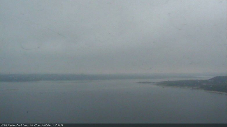 Lake Travis webcam, April 21, 2018 2:50 PM CT