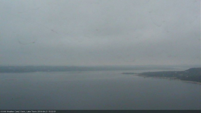 Lake Travis webcam, April 21, 2018 2:55 PM CT
