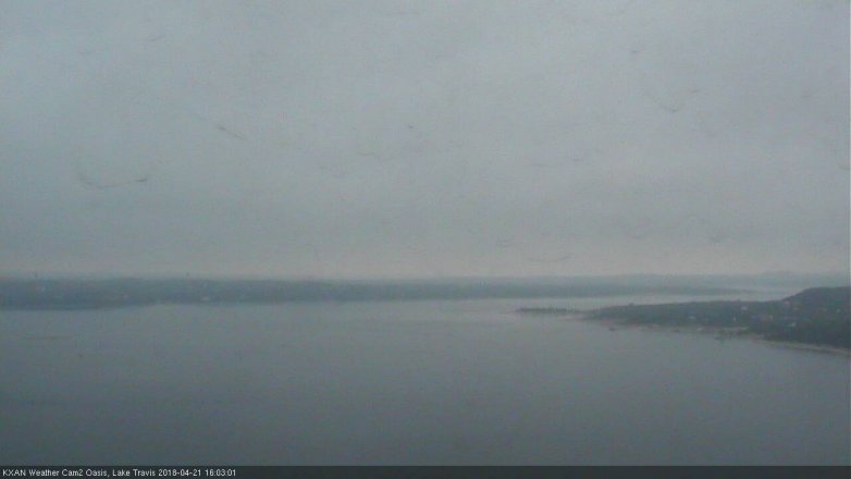 Lake Travis webcam, April 21, 2018 3:10 PM CT