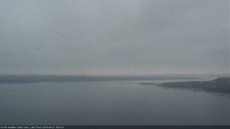 Lake Travis webcam, April 21, 2018 3:15 PM CT
