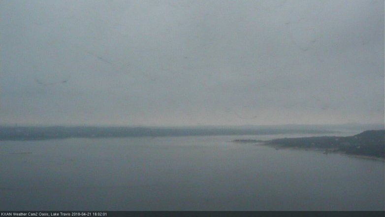 Lake Travis webcam, April 21, 2018 3:25 PM CT