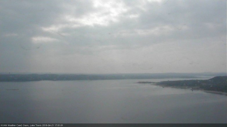 Lake Travis webcam, April 21, 2018 4:10 PM CT