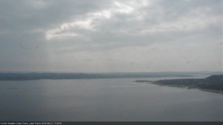 Lake Travis webcam, April 21, 2018 4:30 PM CT