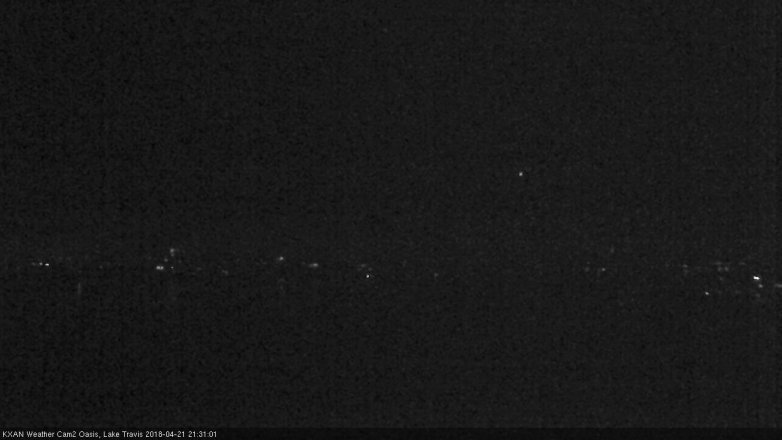 Lake Travis webcam, April 21, 2018 8:40 PM CT